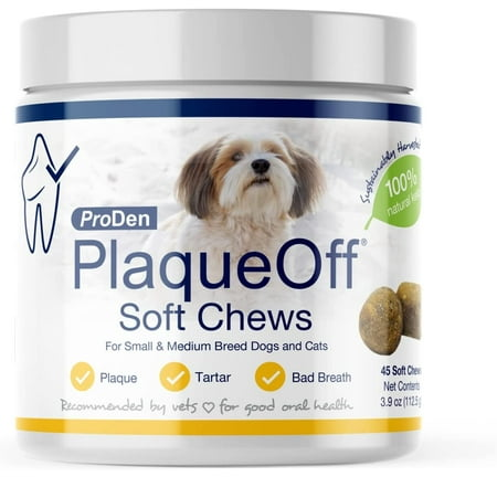 ProDen PlaqueOff Soft Chews for Small & Medium Breed Dogs & Cats