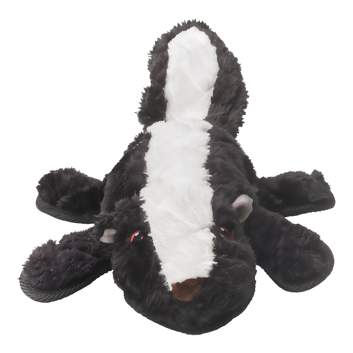 Power House large skunk plush dog toy studio view 2