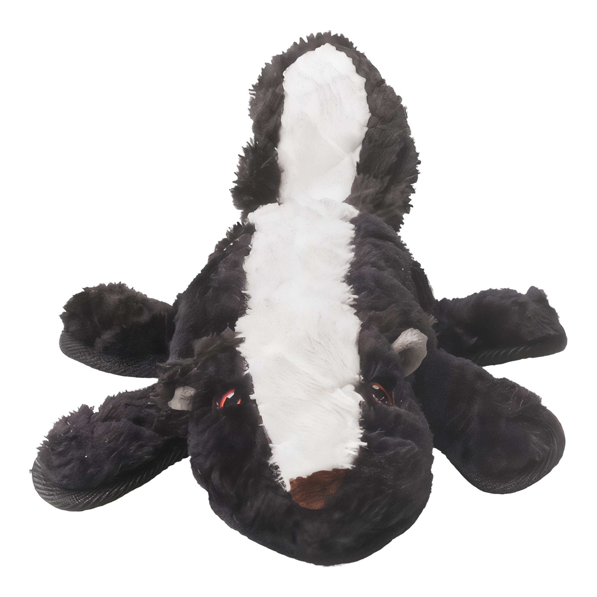 Power House mini skunk plush dog toy studio view 2