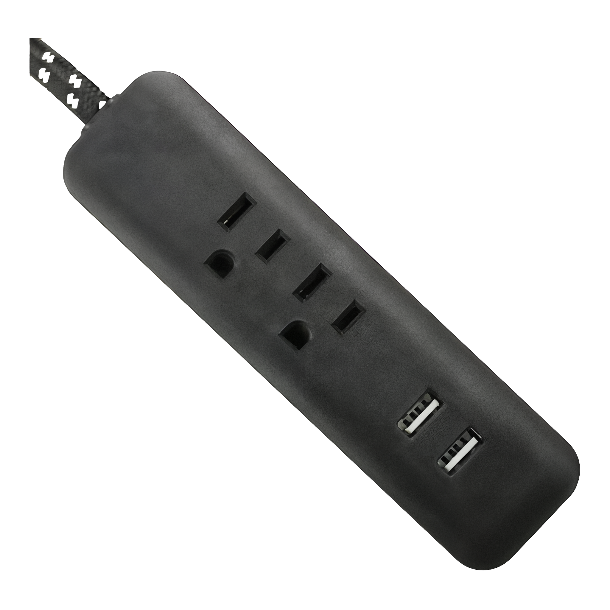 Powerzone 6 ft black and white extension cord.