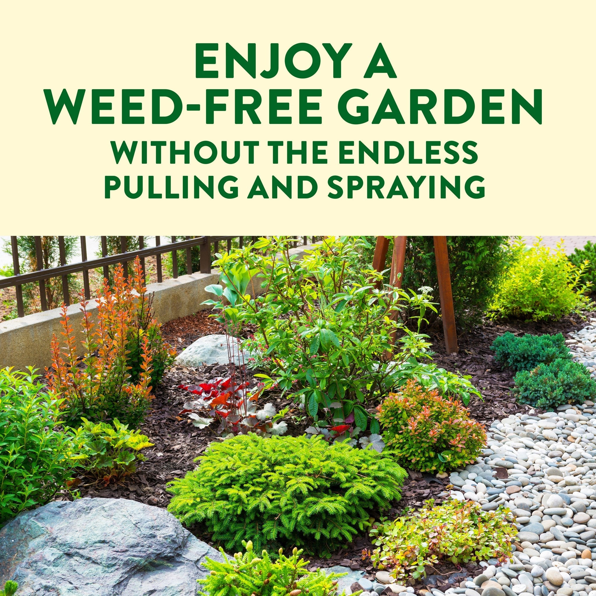 Enjoy a weed-free garden without endless pulling and spraying using Preen Extended Control Weed Preventer
