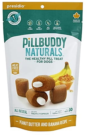 Presidio Pill Buddy Naturals, Peanut Butter & Banana Recipe for Dogs