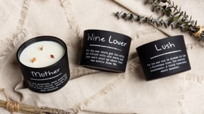Primitives by Kathy Dog Lover Poetry Candle -- video