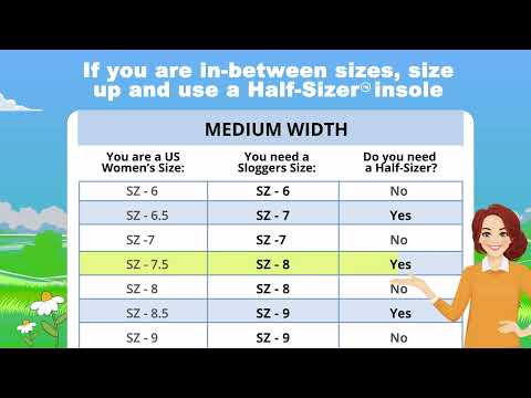 Sloggers Perfect Fit Tips demonstration video for choosing the right garden shoe size