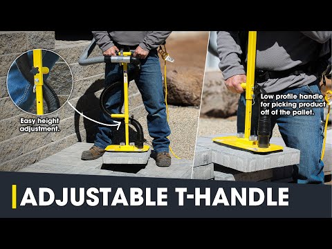 Hardscaping vacuum demo for the VME3 T-handle package by Pave Tool