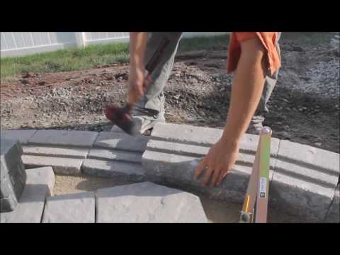Using the Quick-E-Scribes on a curved sitting wall