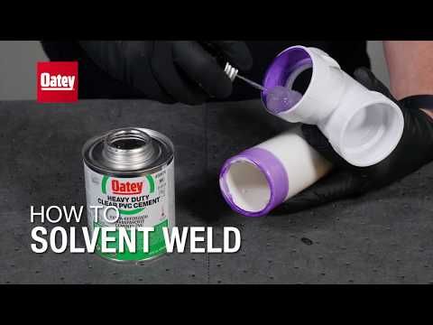 How to solvent weld with Oatey primer and cement — demo video