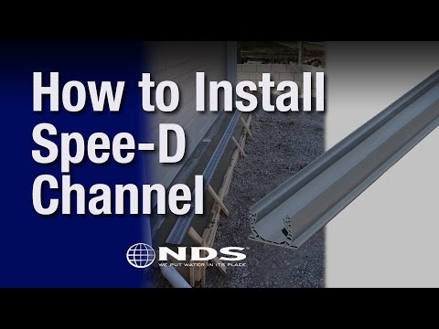 NDS Mini Channel Drain Grate 2-3/4 in. x 3 ft. Gray -- video