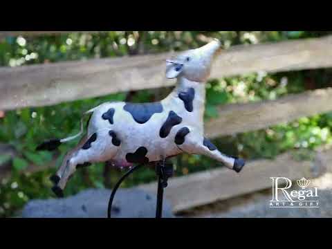 Regal Art & Gift Cow Rocker Stake -- video