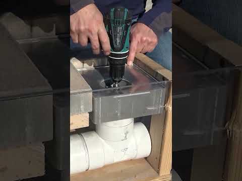 Pave Tool Quick-E-Adjustable Patio Drain Plastic -- video