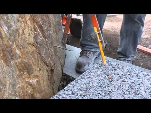 Using the Quick-E-Scribes for a perfect fit on hardscape pavers