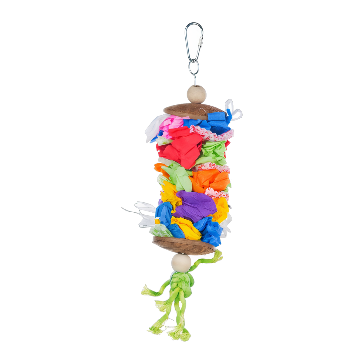 Prevue Playfuls Laundry Day preen and pacify shreddable bird toy