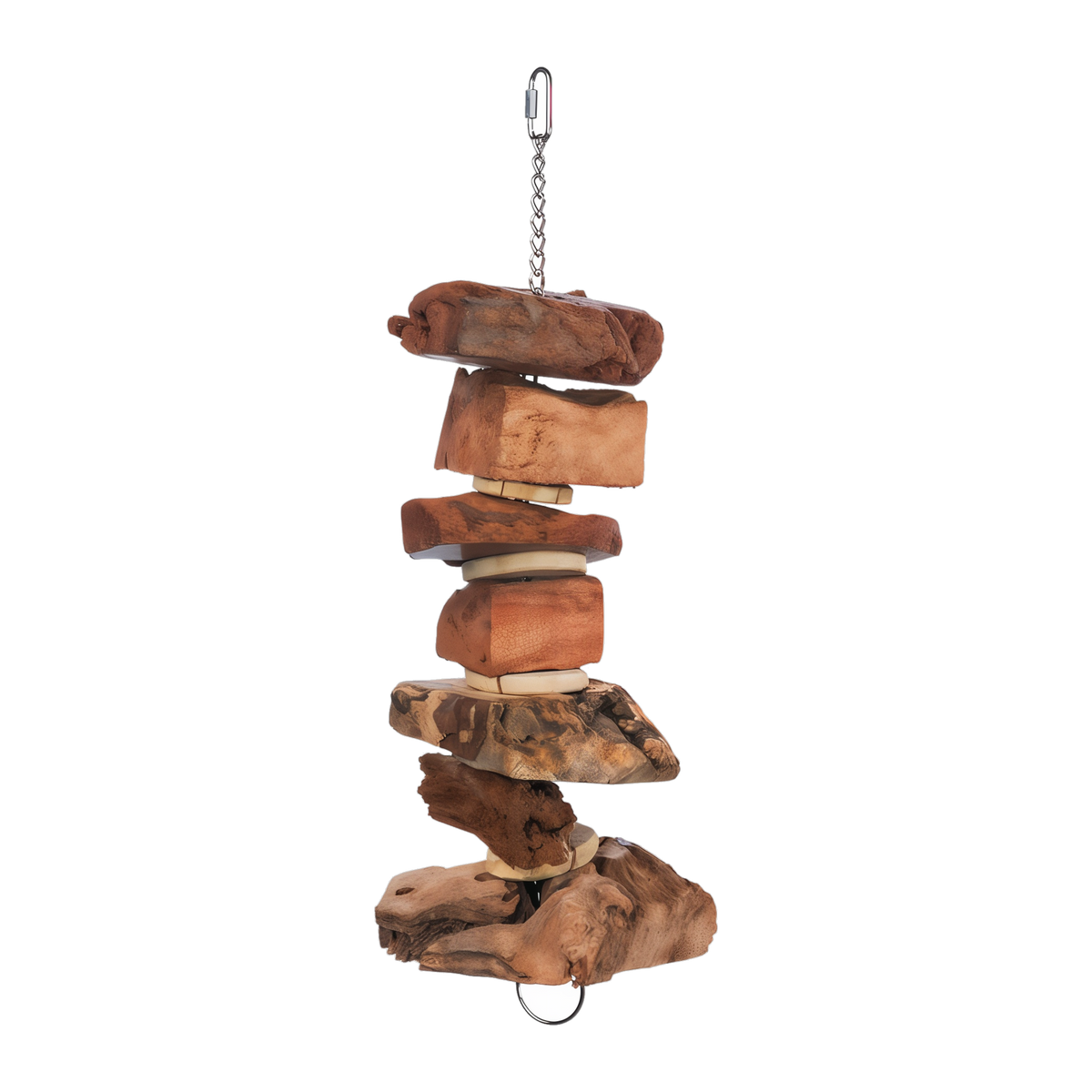 Prevue Naturals Munch N Crunch chunky wood chew toy for large birds #Per Unit