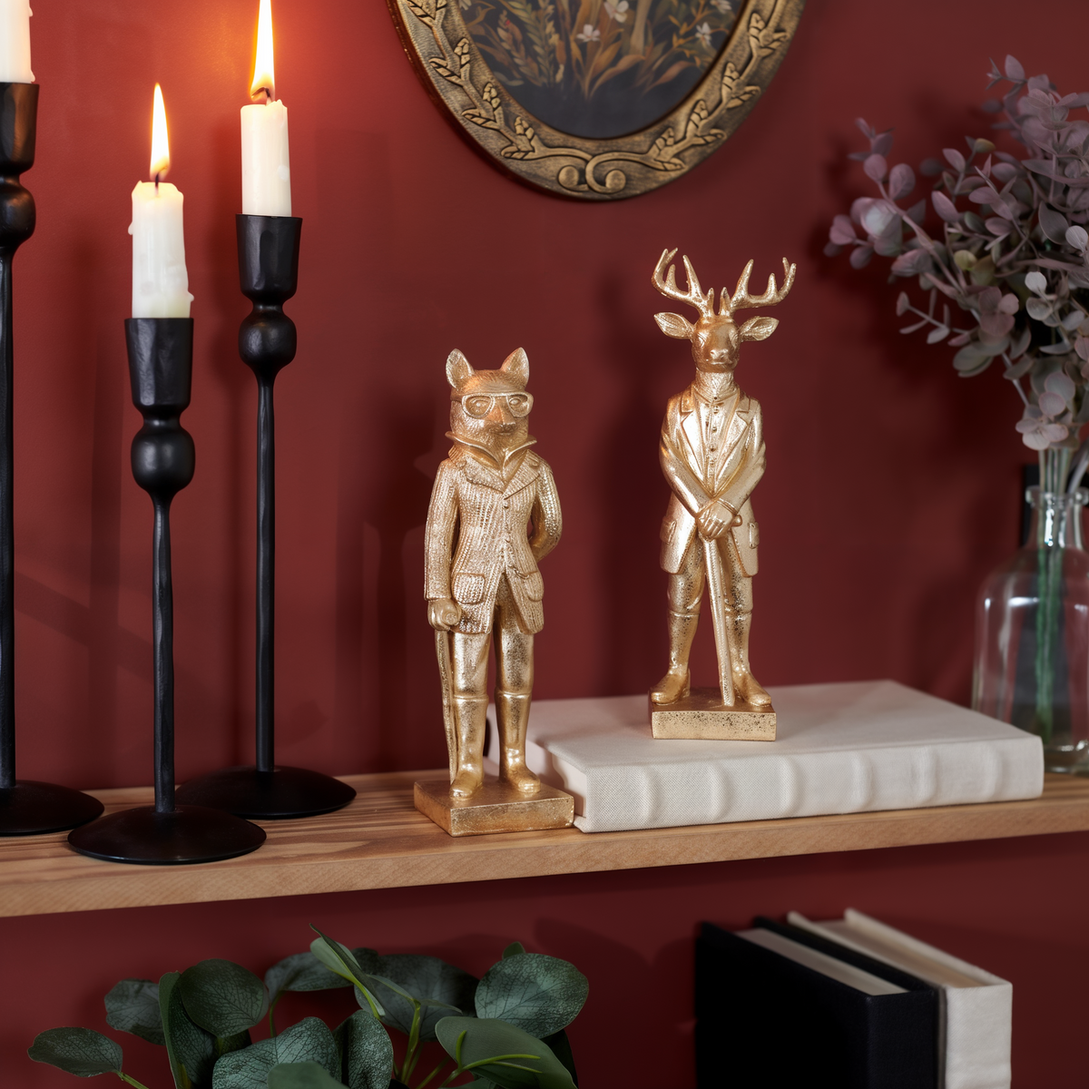 Primitives By Kathy Distinguished Deer Figurine -- lifestyle