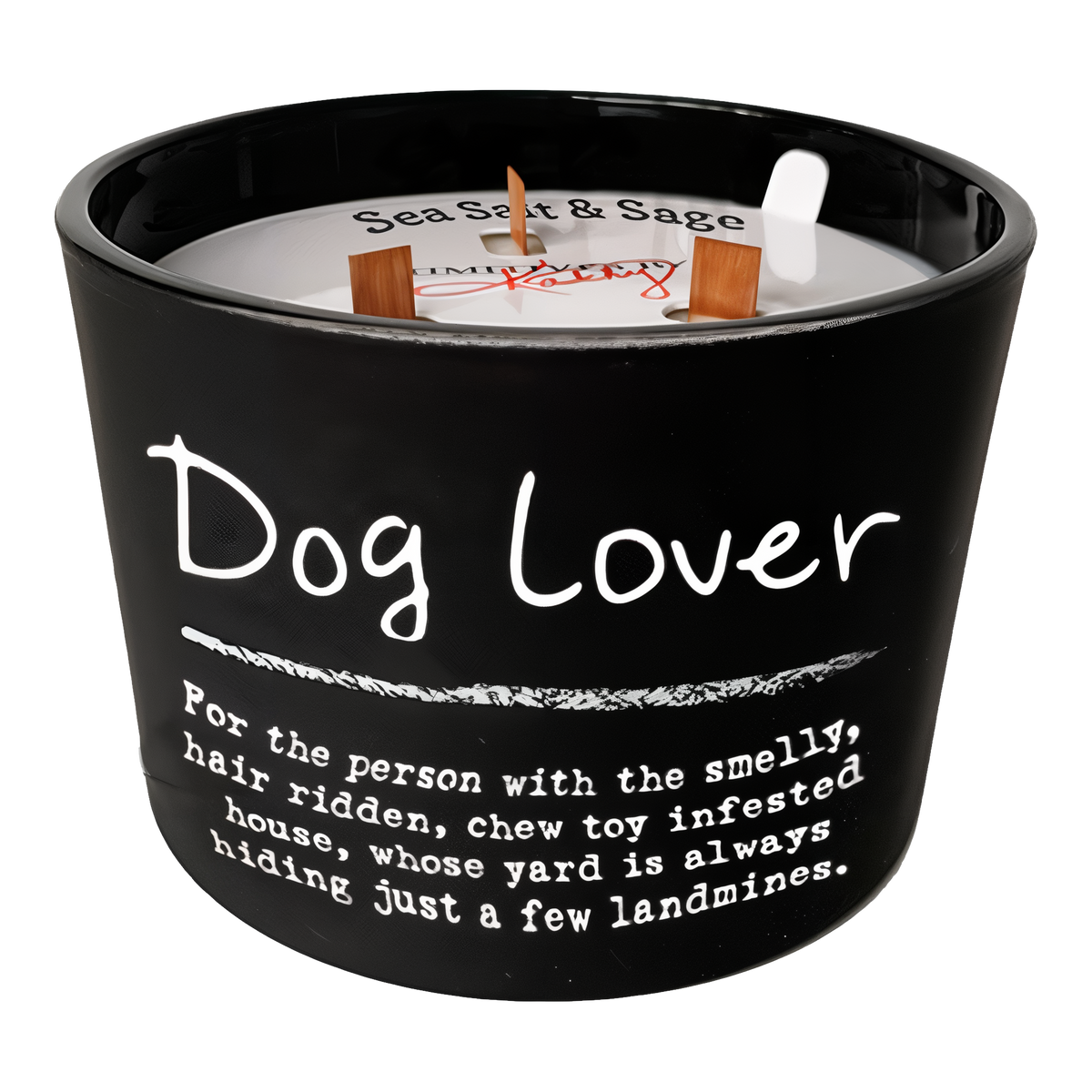 Primitives by Kathy Dog Lover Poetry Candle -- product image