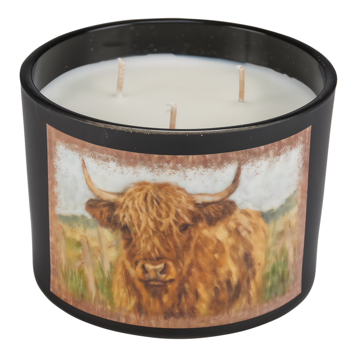 Primitives by Kathy Highland Cow Candle -- product image