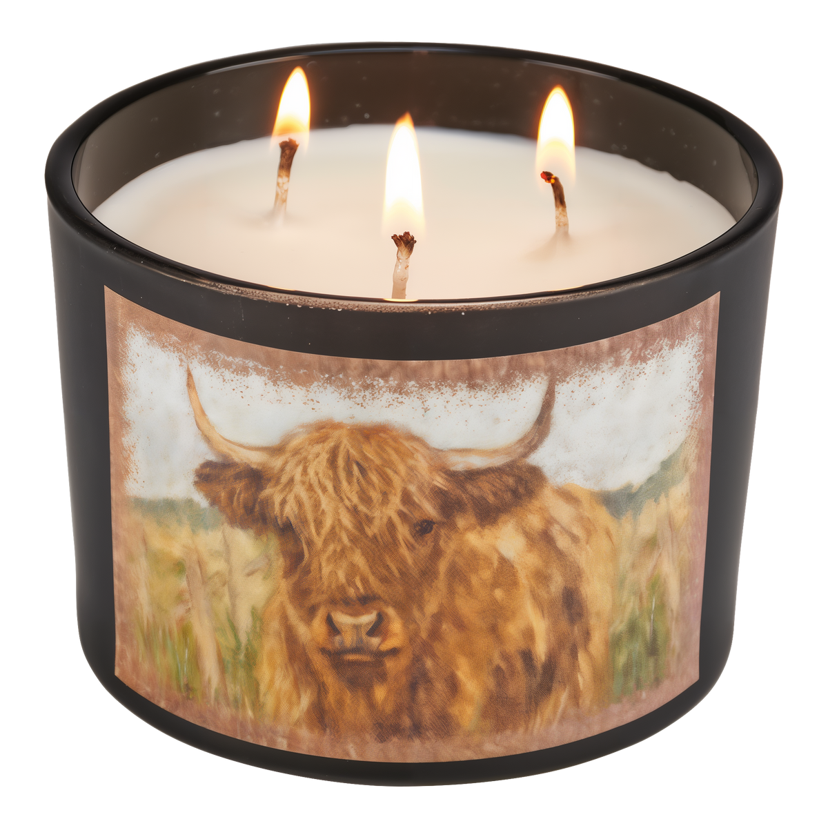 Primitives by Kathy Highland Cow Candle -- product image