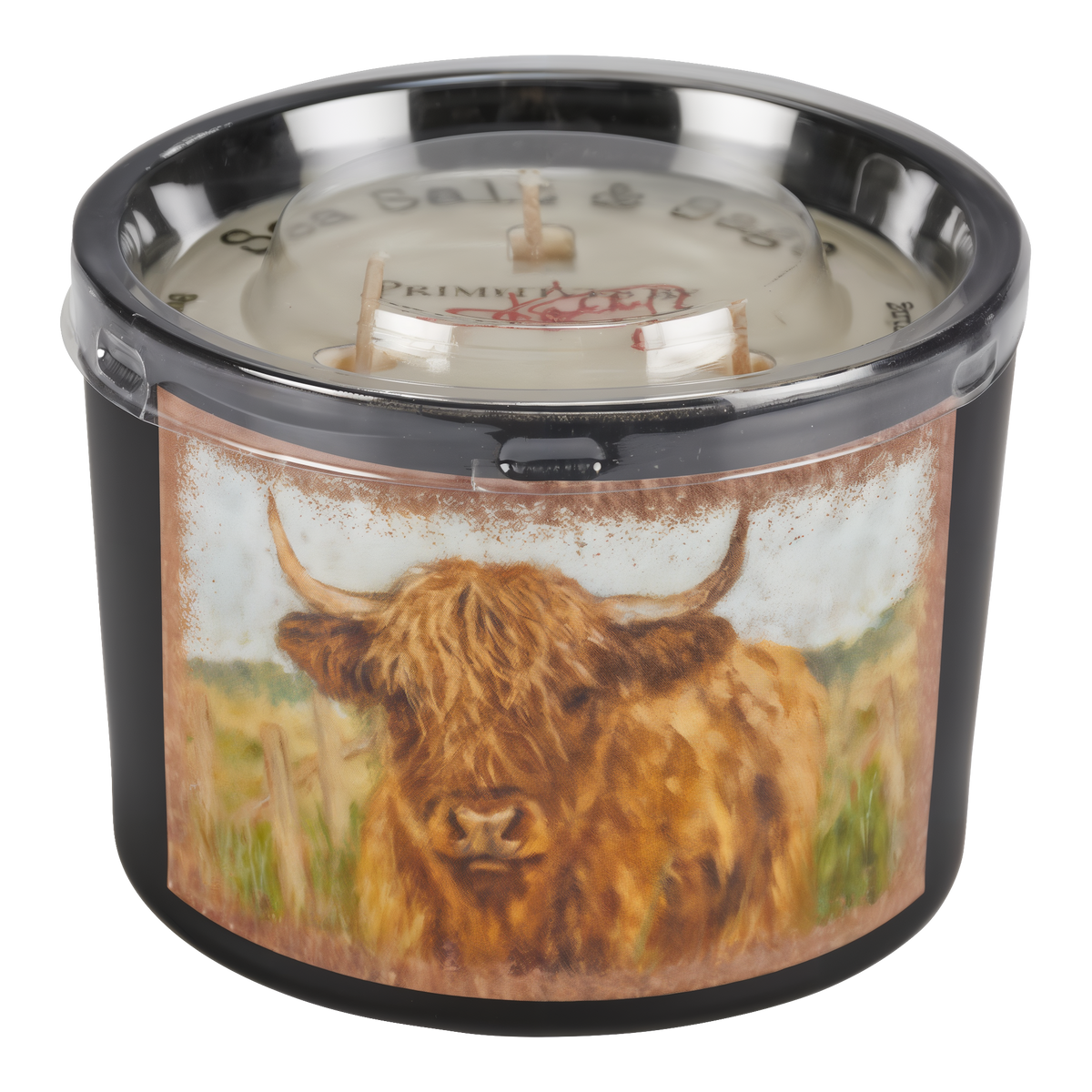 Primitives by Kathy Highland Cow Candle -- product image