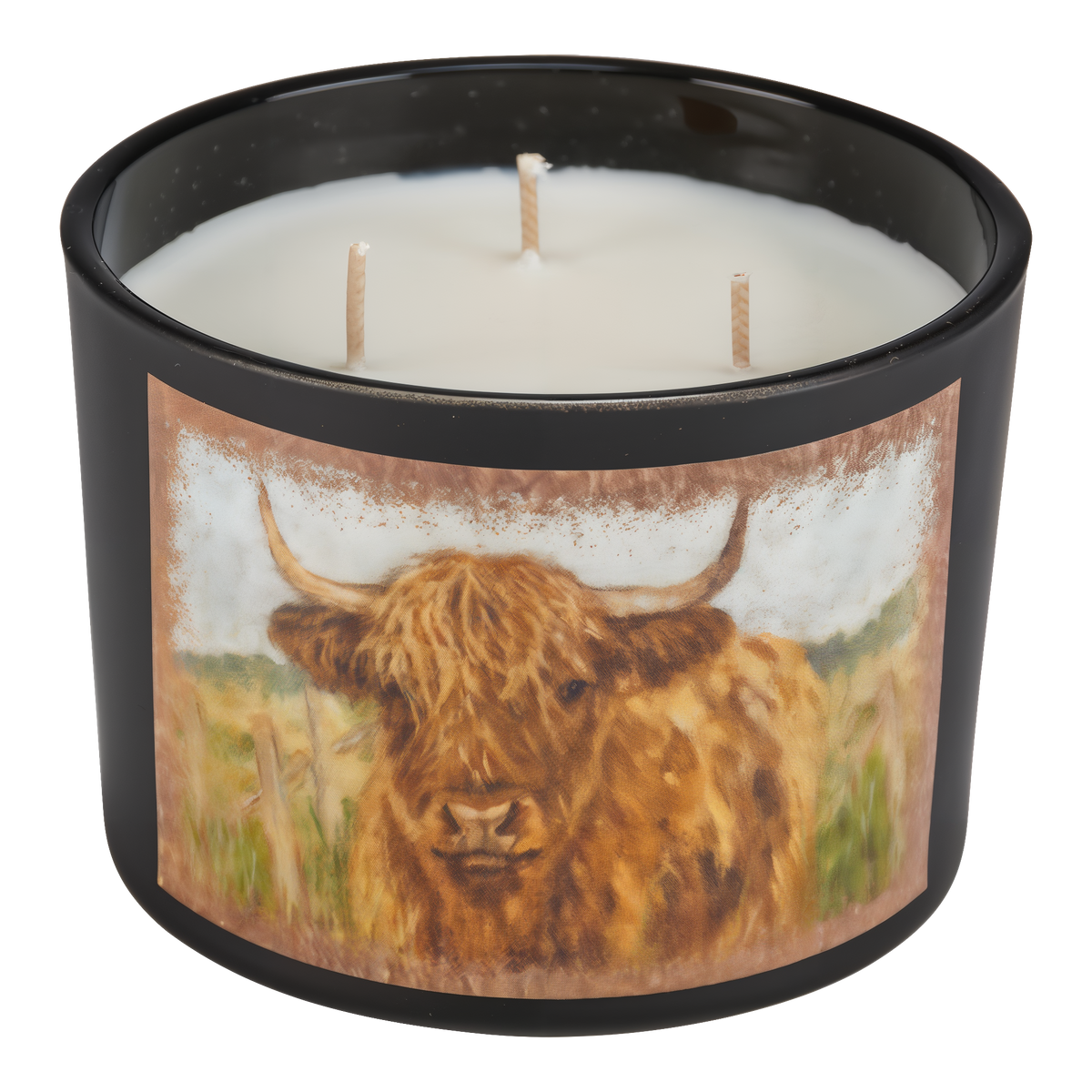 Primitives by Kathy Highland Cow Candle -- product image