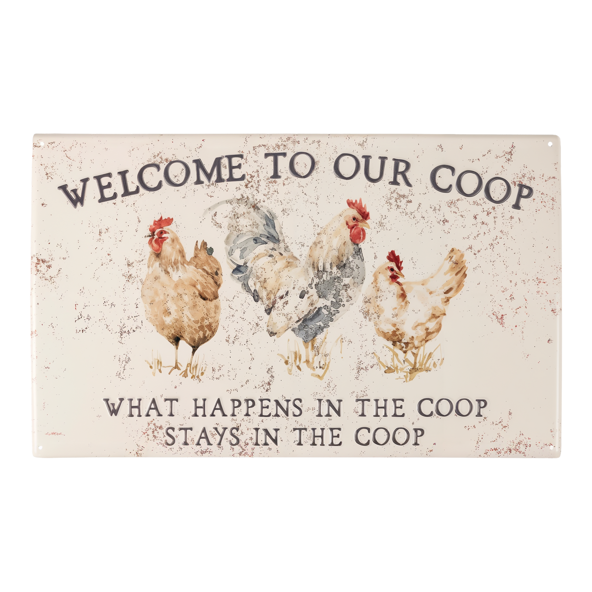 Primitives By Kathy Welcome To Our Coop Wall Decor -- product image