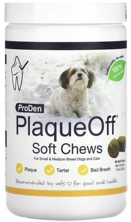ProDen PlaqueOff Soft Chews for Small & Medium Dogs and Cats
