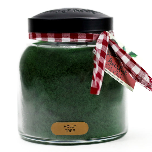 A Cheerful Giver Holly Tree - 34 oz Papa Candle