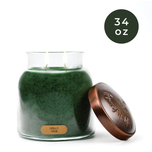 A Cheerful Giver Holly Tree - 34 oz Papa Candle