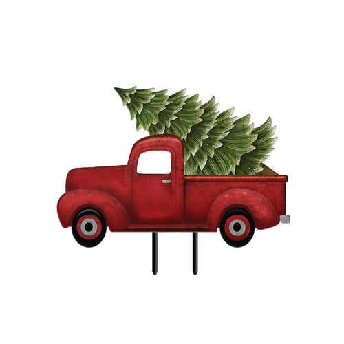 Briarwood Lane Merry Christmas Pickup Metal Yard Art