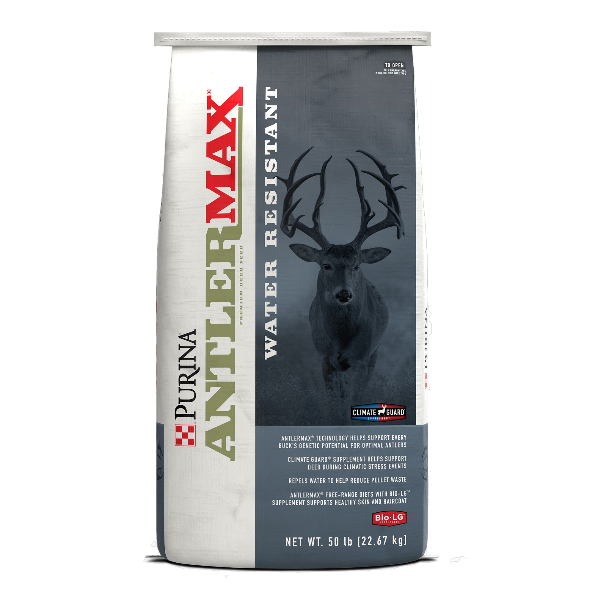 Purina AntlerMax Water Shield Deer 20 with Bio-LG 50 lb bag