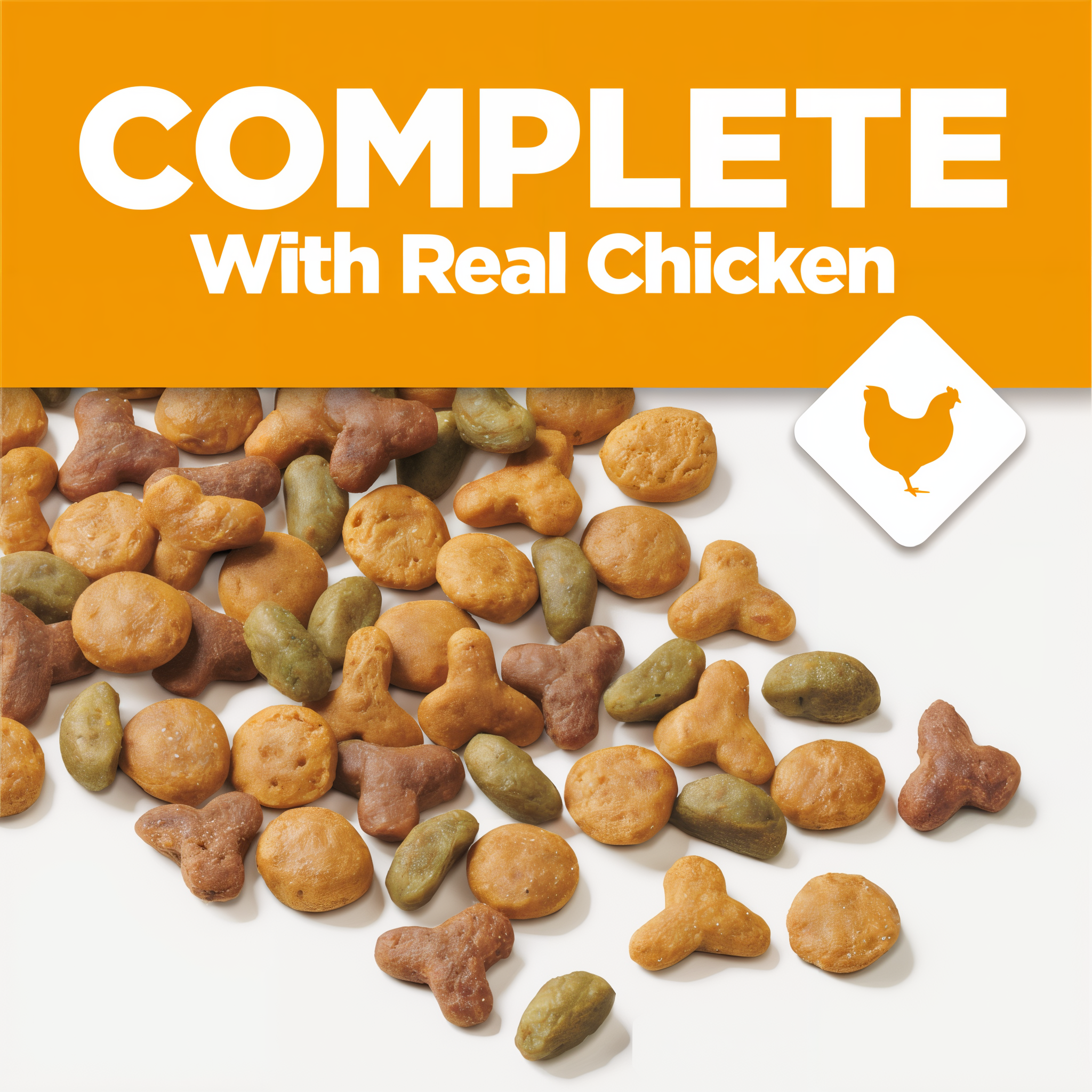 Complete nutrition with real chicken and high-quality protein for strong muscles