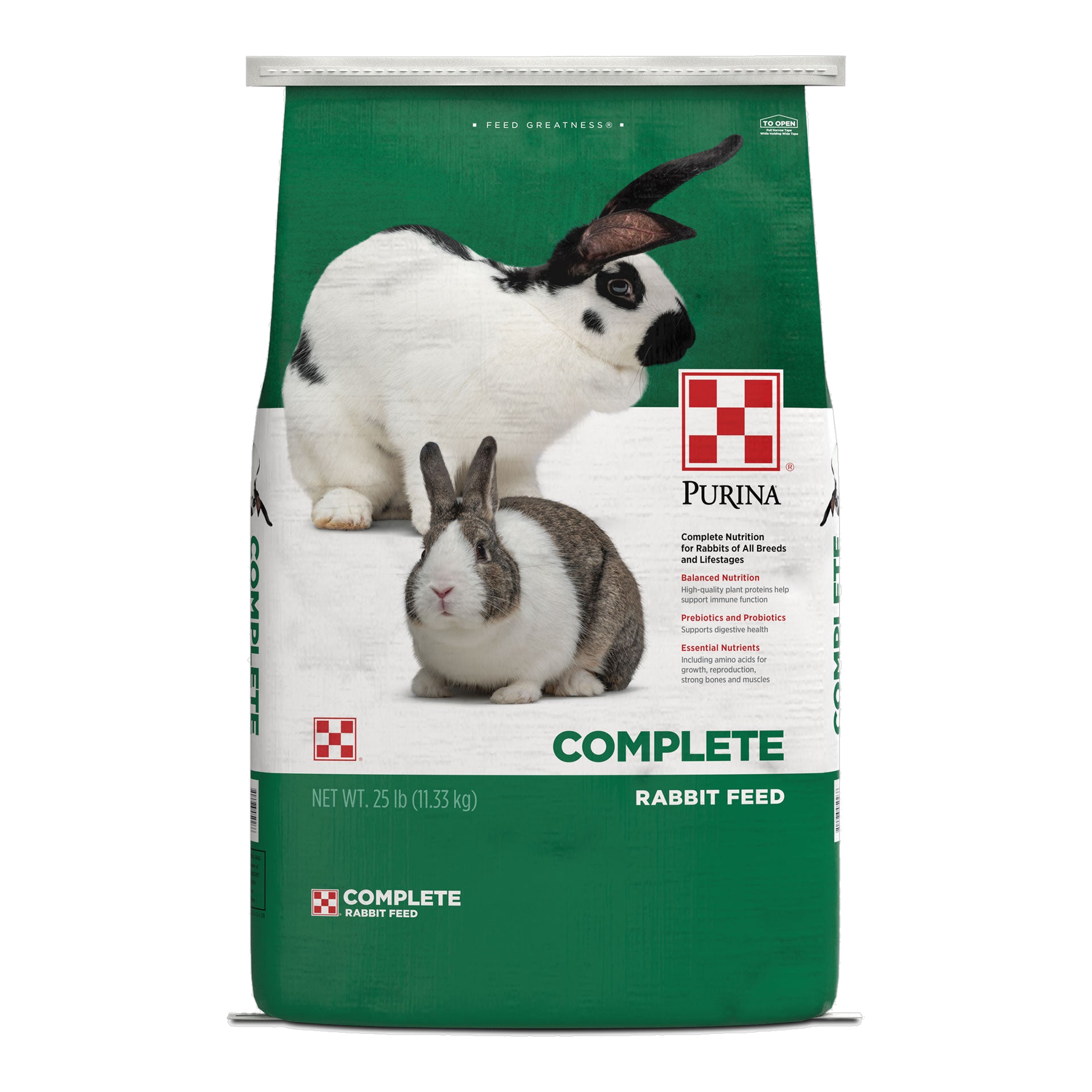 Purina Complete Rabbit Feed 25 lb bag