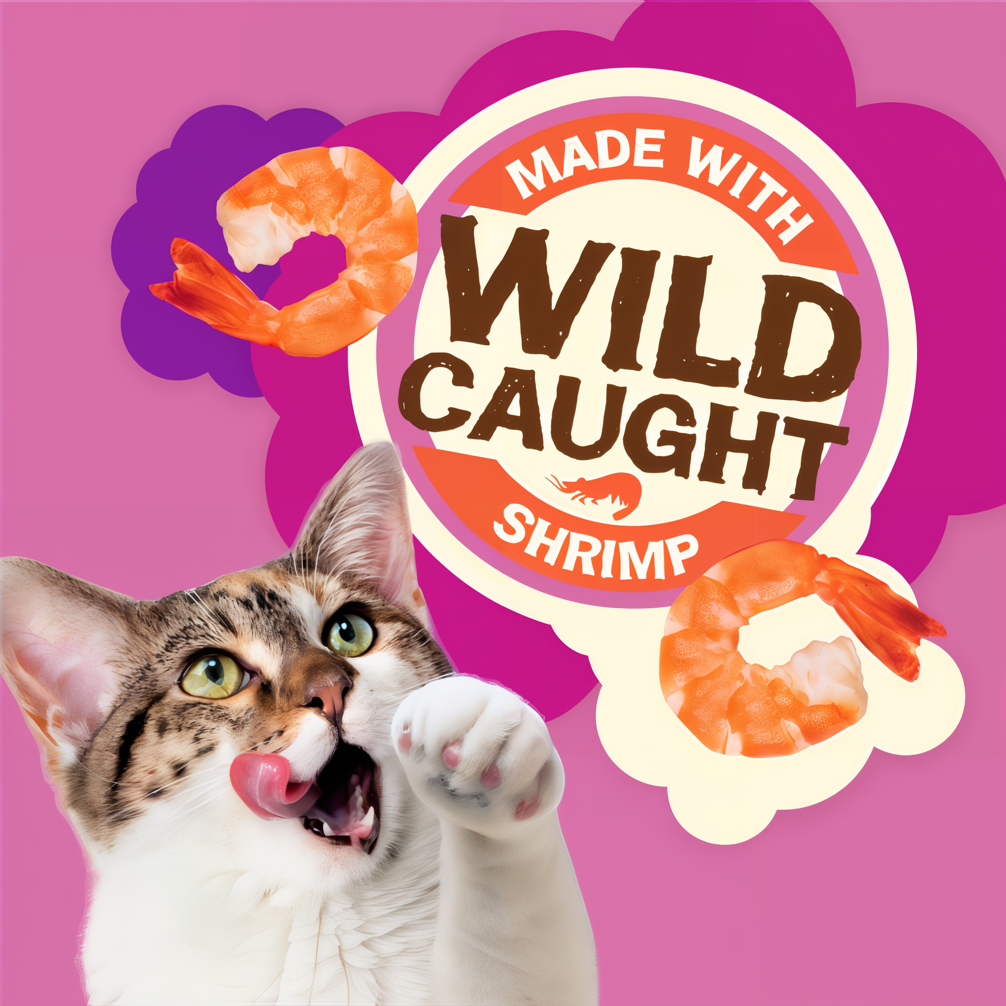 Made with wild-caught shrimp as the number one ingredient