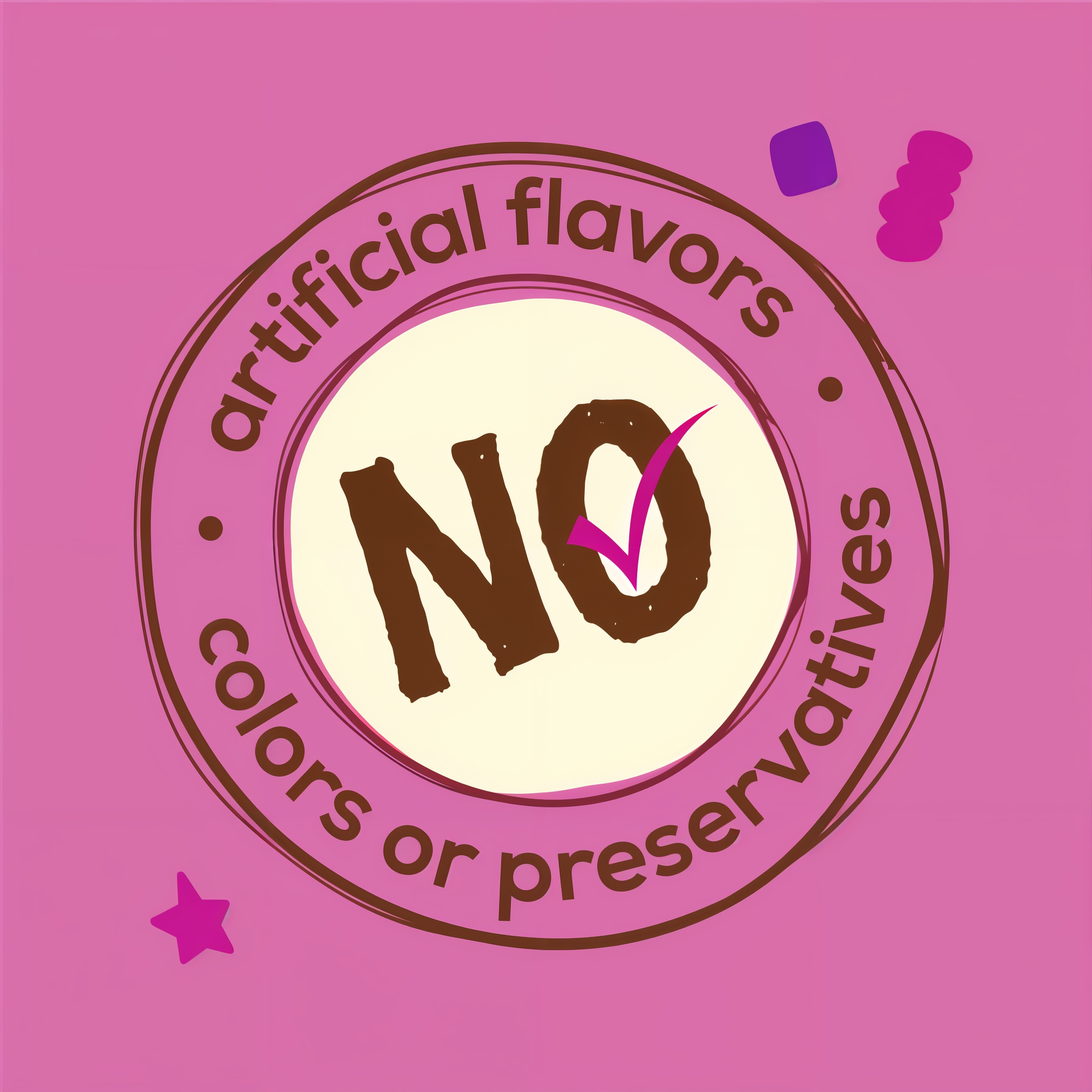 No artificial flavors, colors or preservatives
