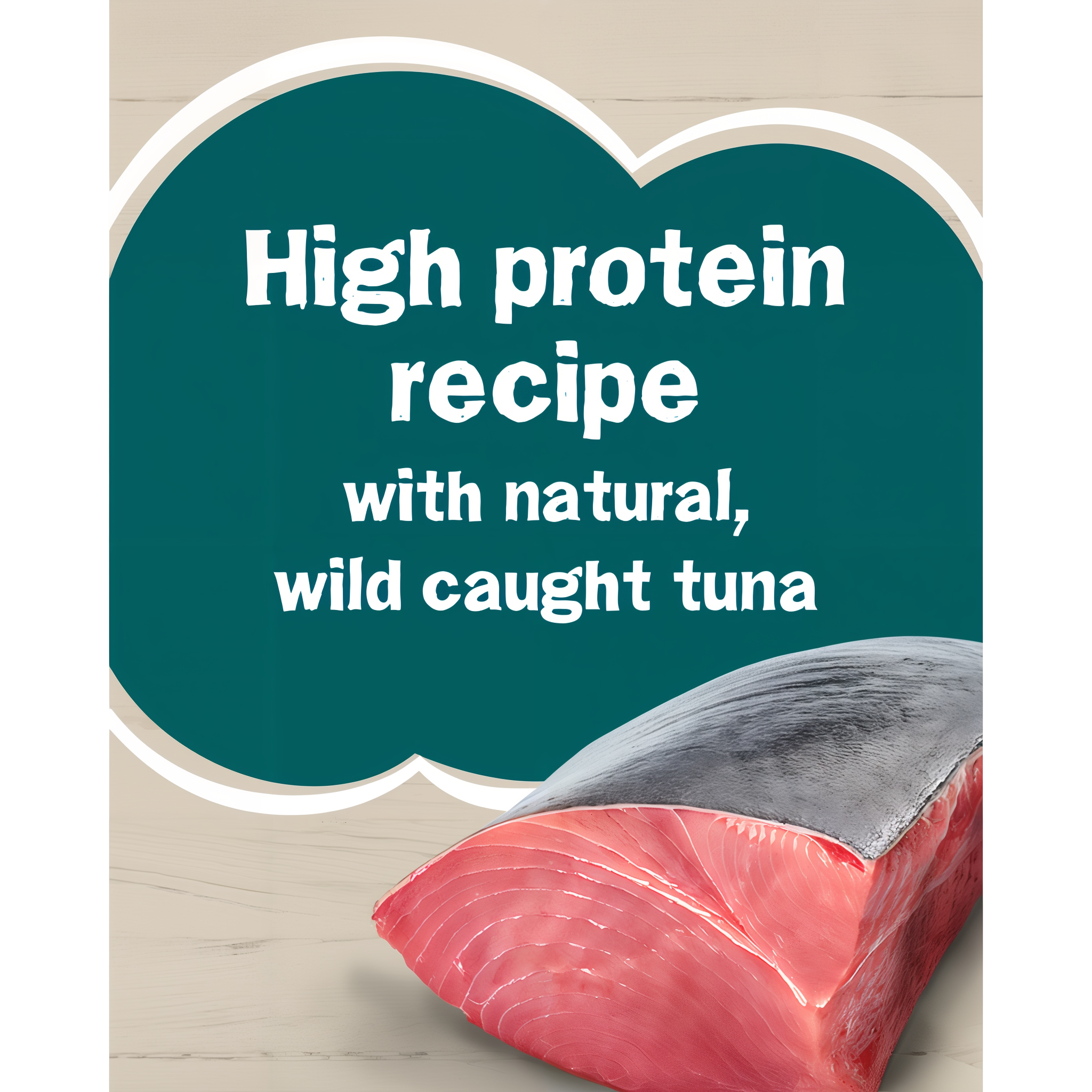 High protein recipe with natural wild caught tuna