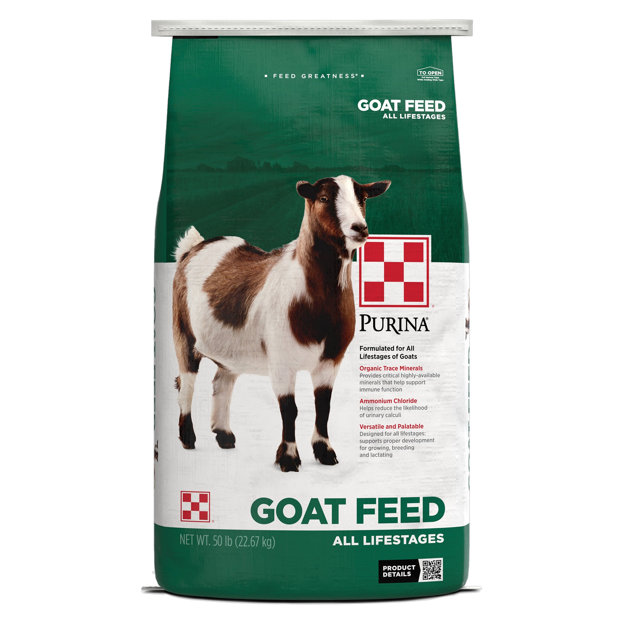 Purina Goat Chow Plus Up Goat Feed bag #50 LB