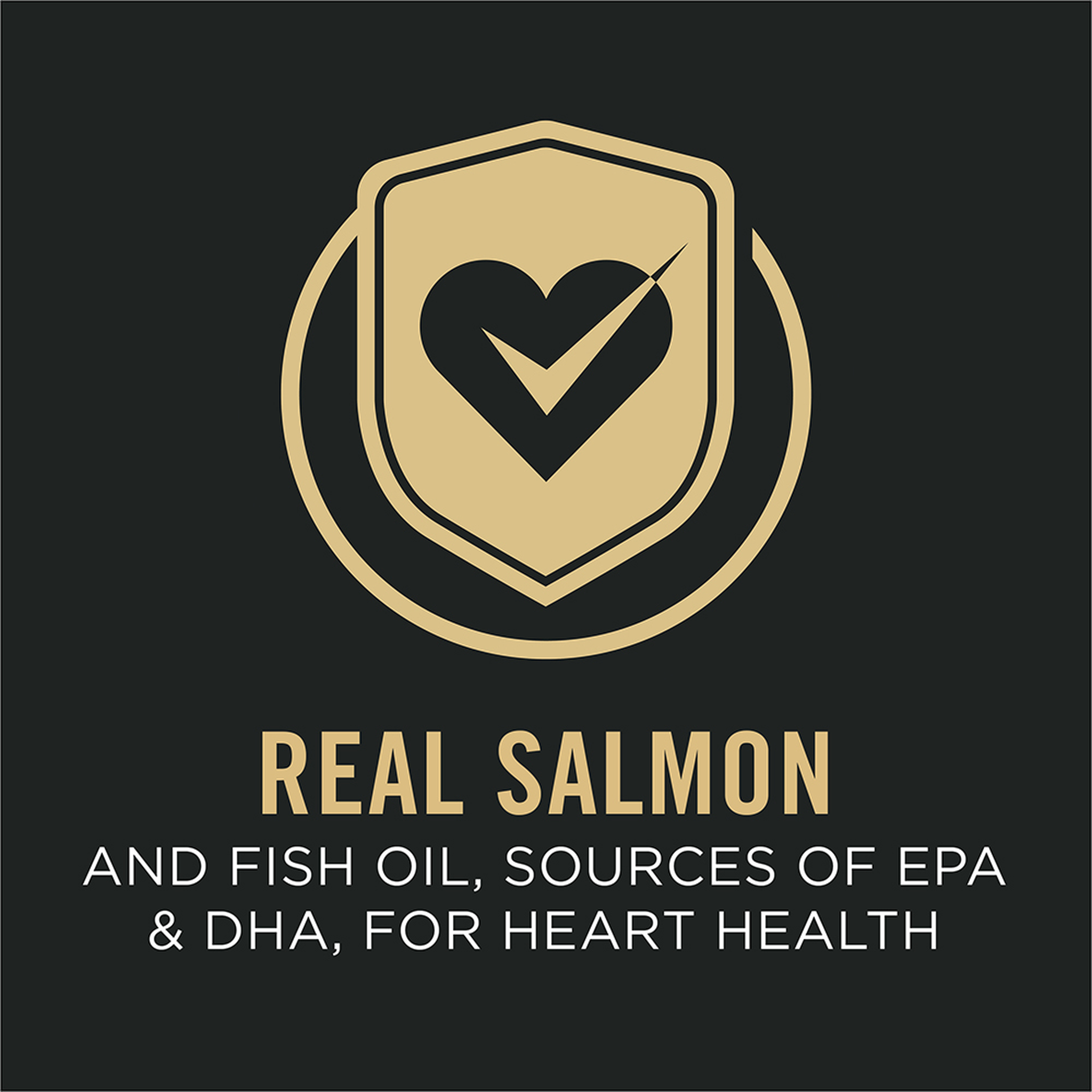 Real salmon and fish oil, sources of EPA and DHA, for heart health