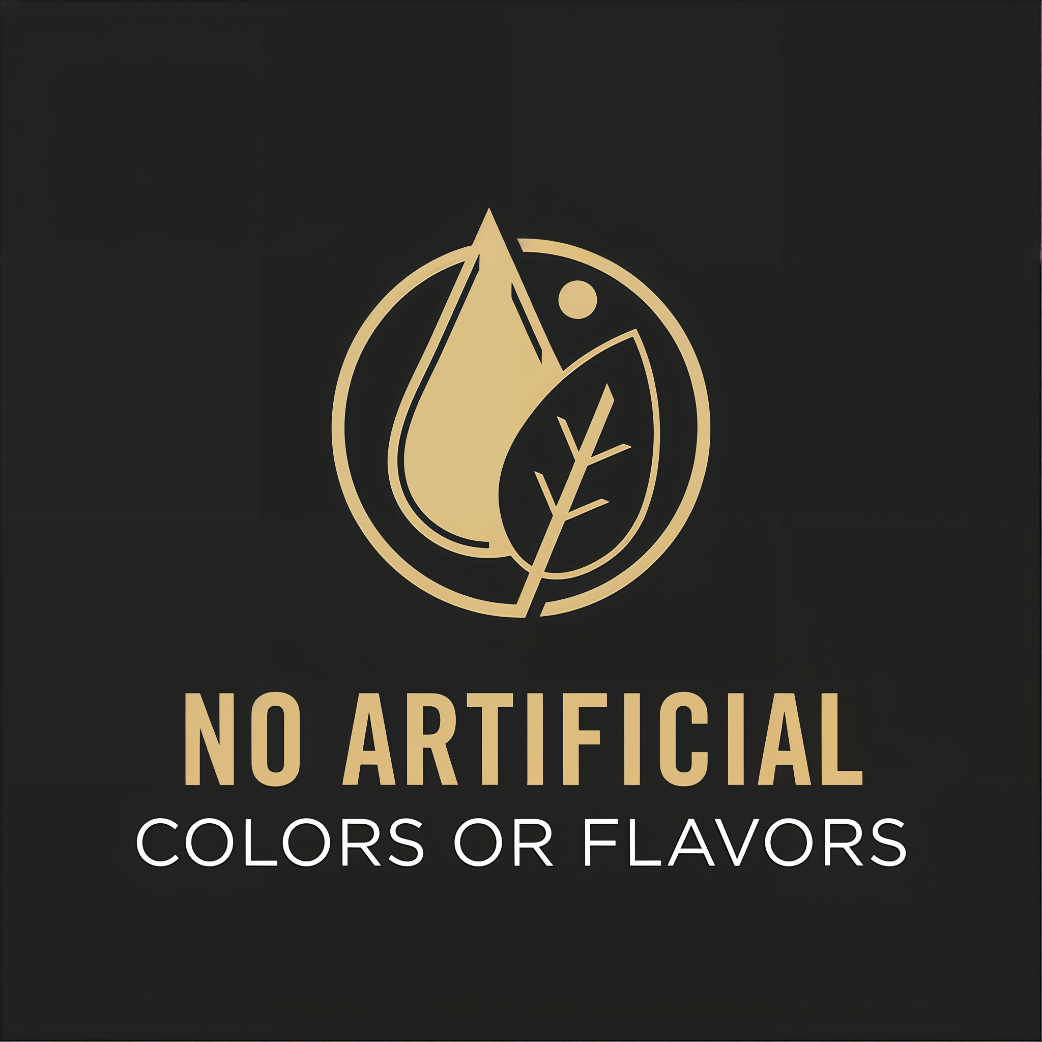 No artificial colors or flavors