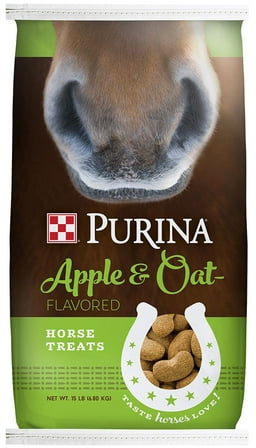 Purina Horse Apple and Oat Treats, 15 lb bag