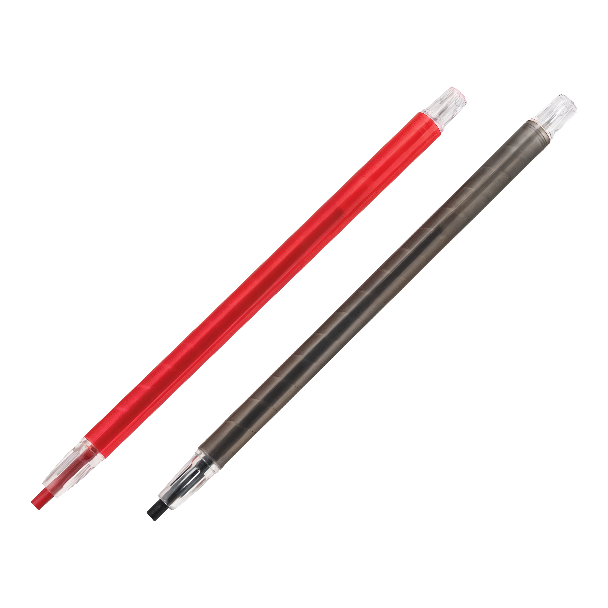 QEP Mechanical China Markers - red and black 2-pack, twist-end retractable
