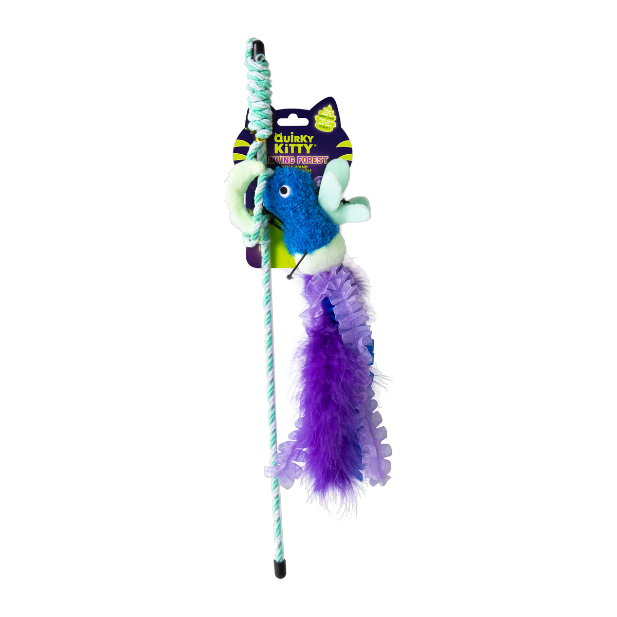 Quirky Kitty Firefly Wand in Glowing Forest retail packaging front view