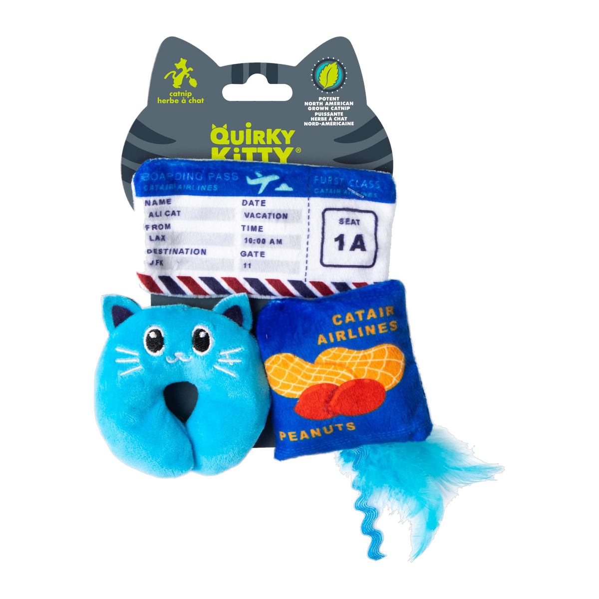 Quirky Kitty Furst Class 3 Pack retail packaging front view