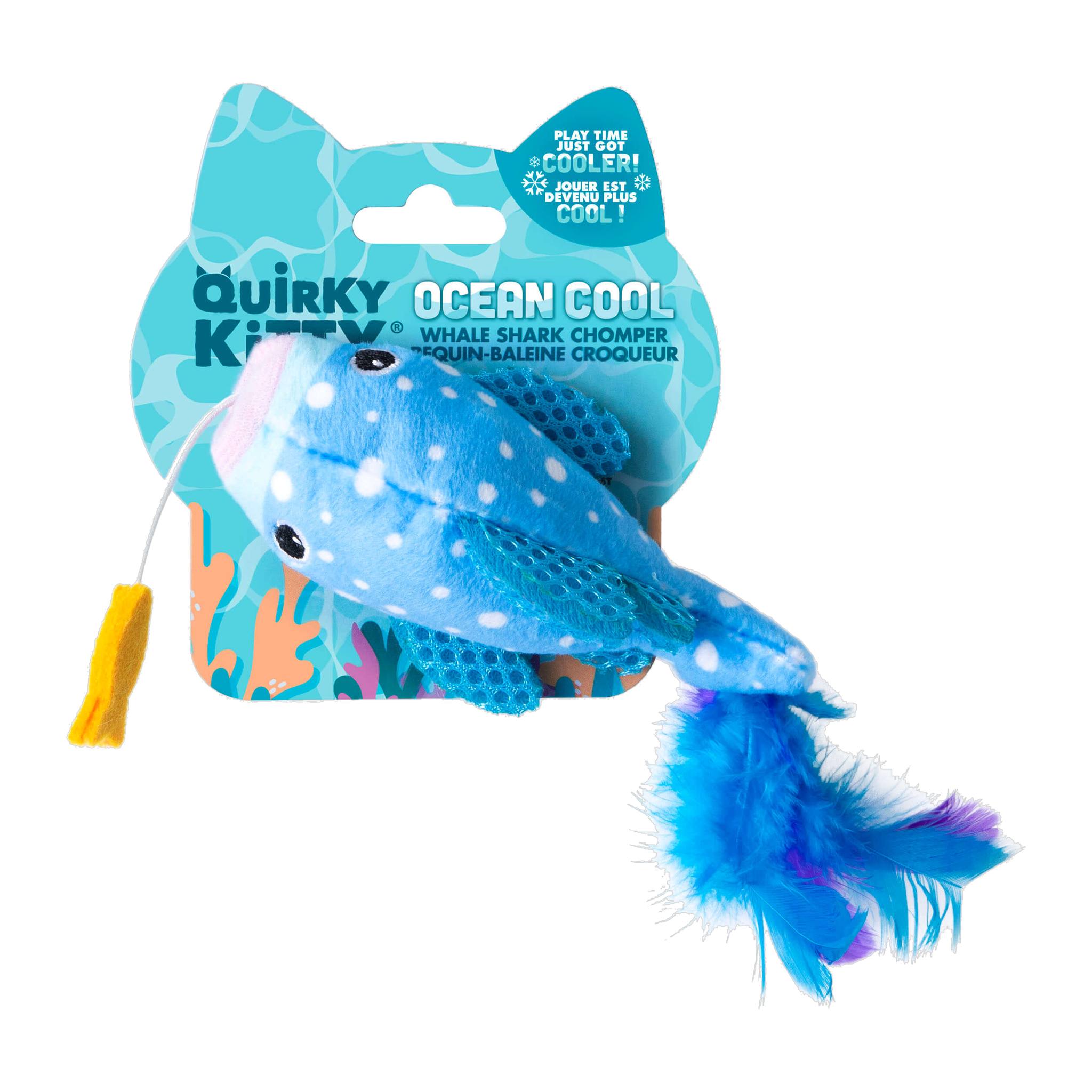 Quirky Kitty Whale Shark Chomper Ocean Cool retail packaging front view