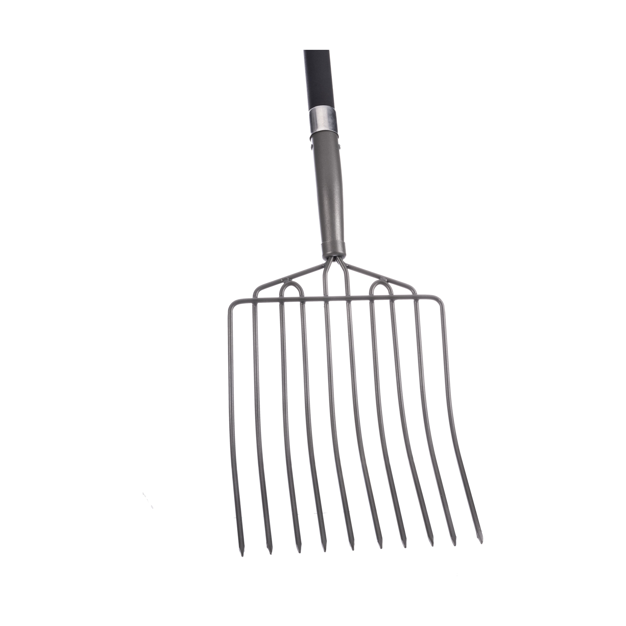 Close-up front view of the Radius Garden manure fork head