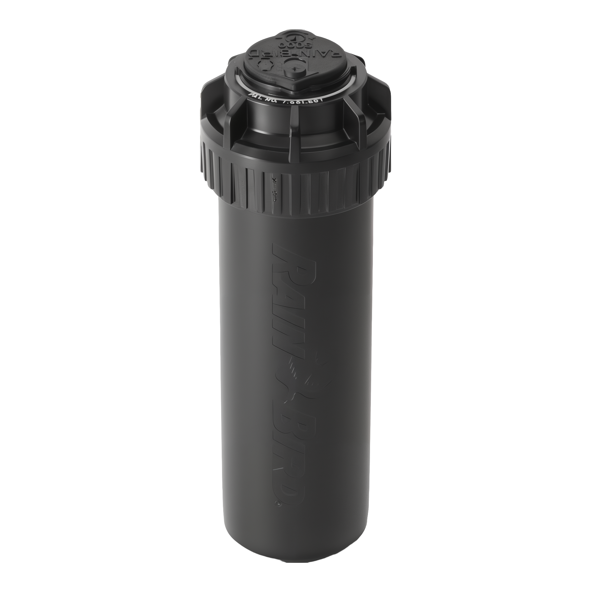 Rain Bird 5004 Plus 4-inch pop-up rotor sprinkler in down position with adjustable 40-360 degree arc