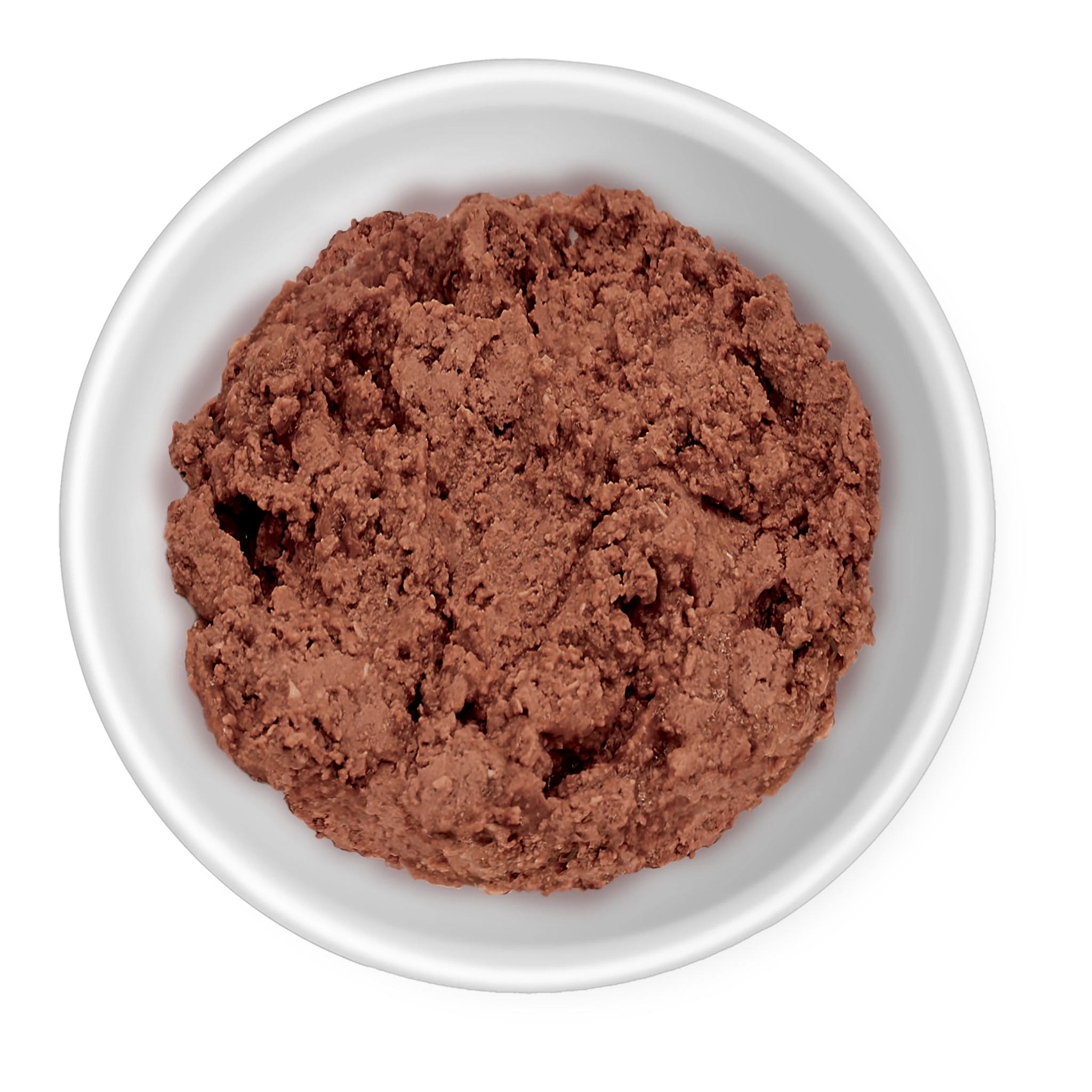 Bowl of RAWZ 94% venison with green mussels pate cat food