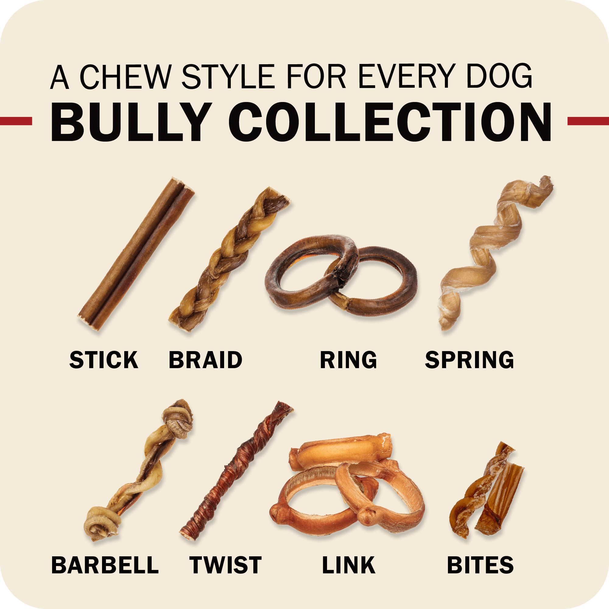 Redbarn Bully Spring bully collection feature panel