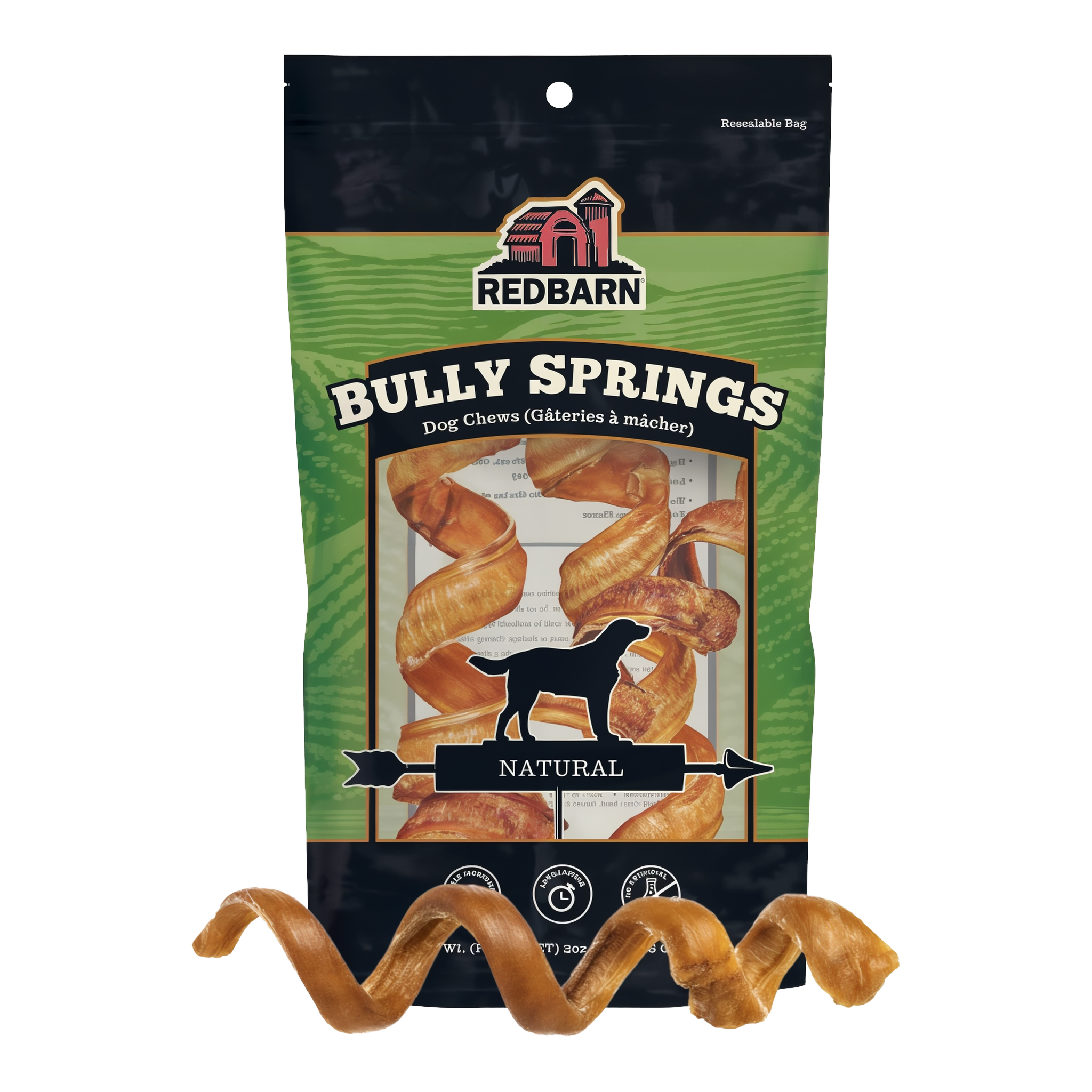 Redbarn Bully Spring package with product