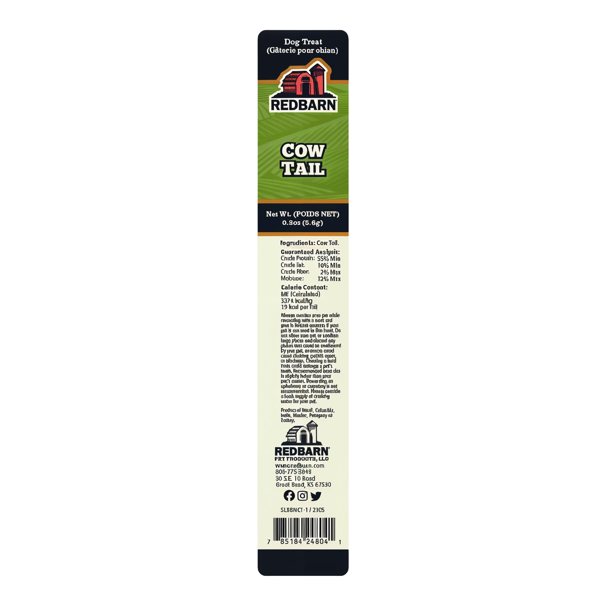 Redbarn Cow Tail package back