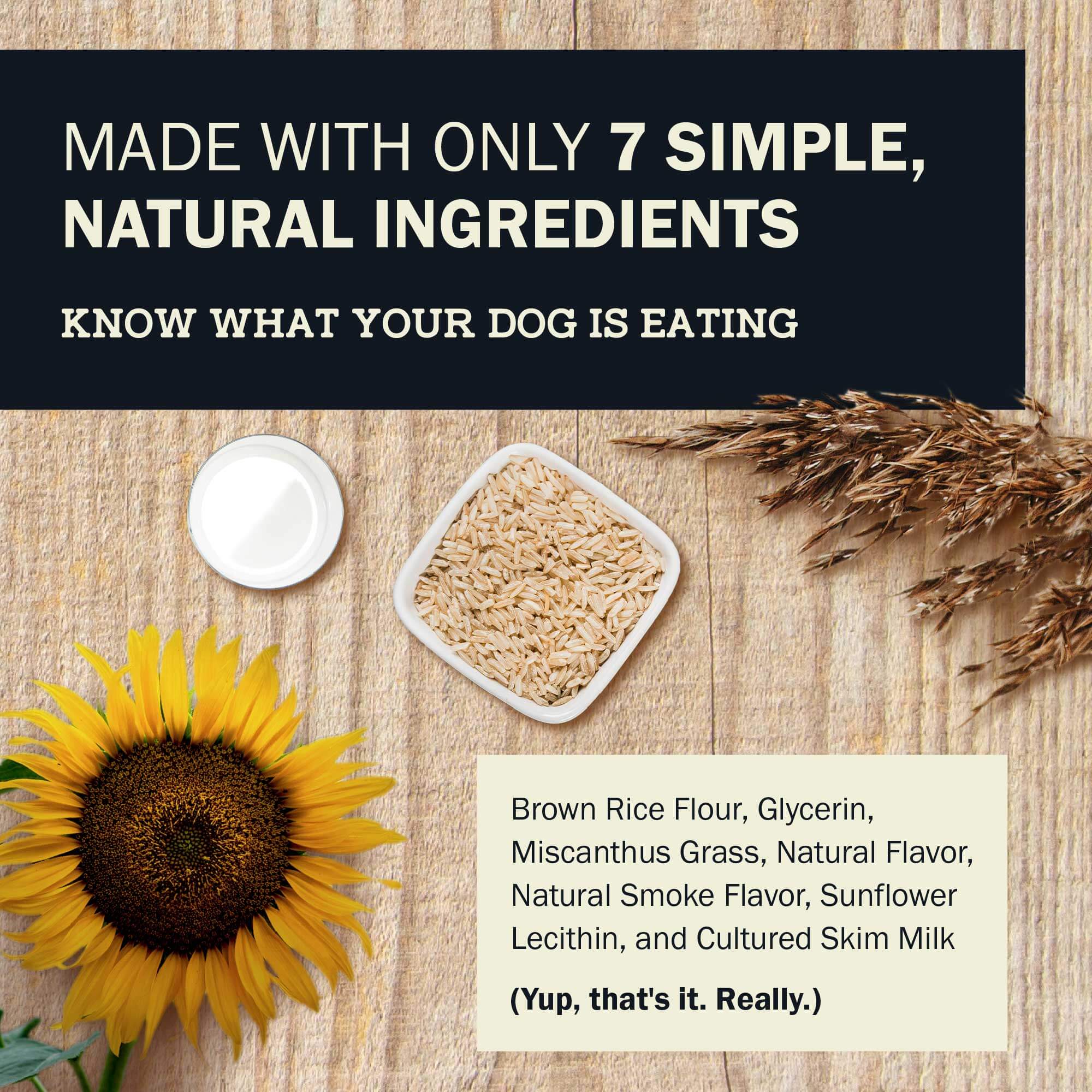 Redbarn Dur-A-Bulls Bone Hickory BBQ Flavor ingredients panel