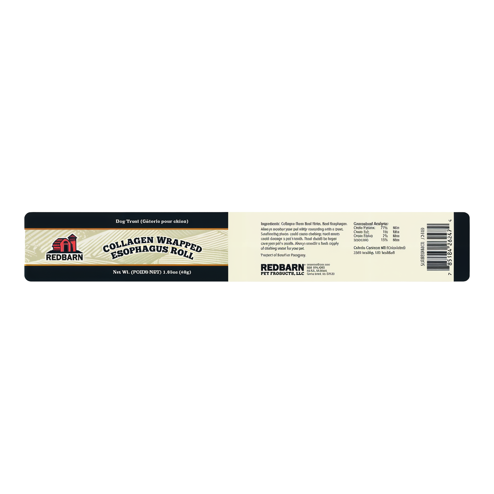 Redbarn Collagen Wrapped Esophagus Roll product rolls